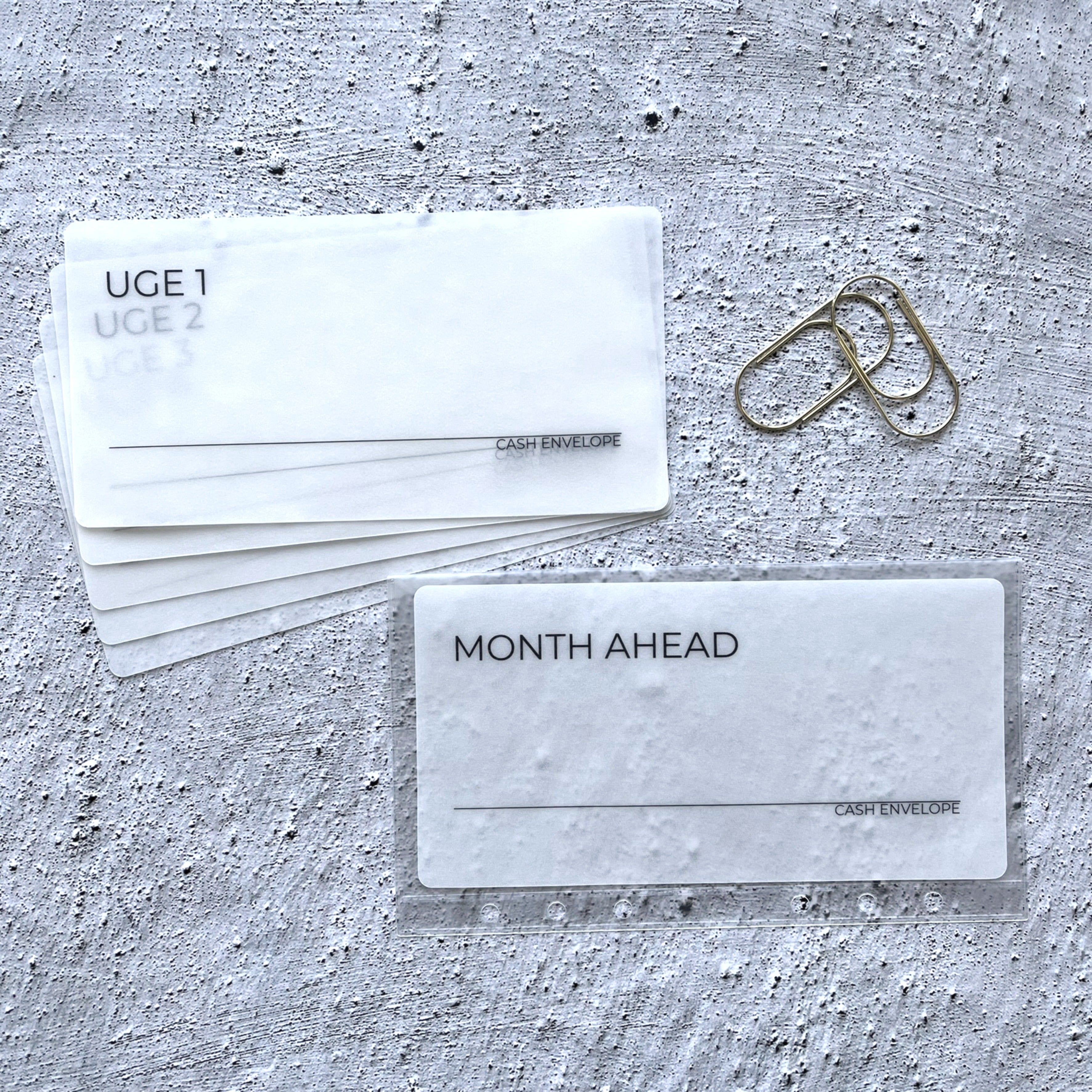 Month Ahead — Minimal Kategori-inserts