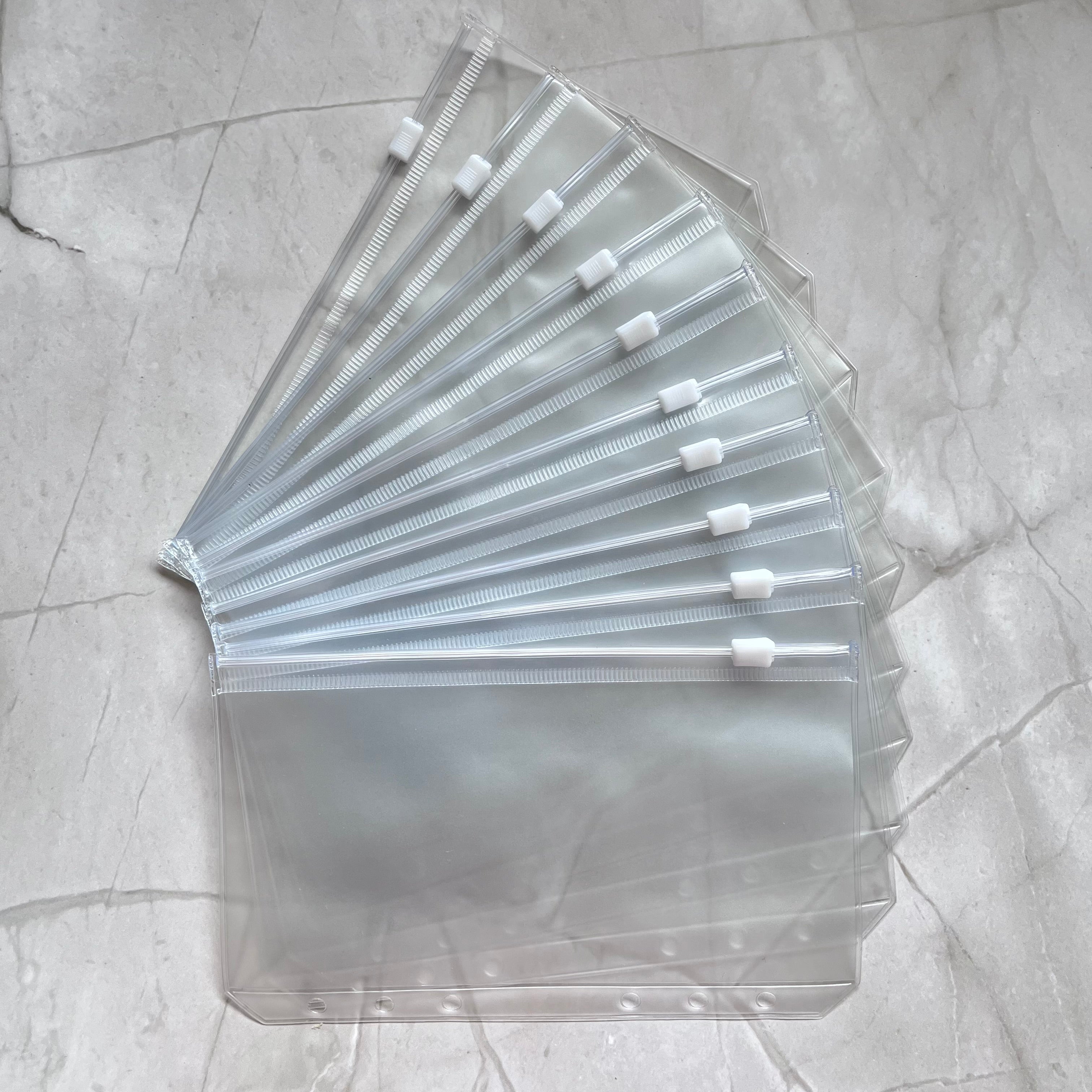 A6 Zip Envelopes, 10stk