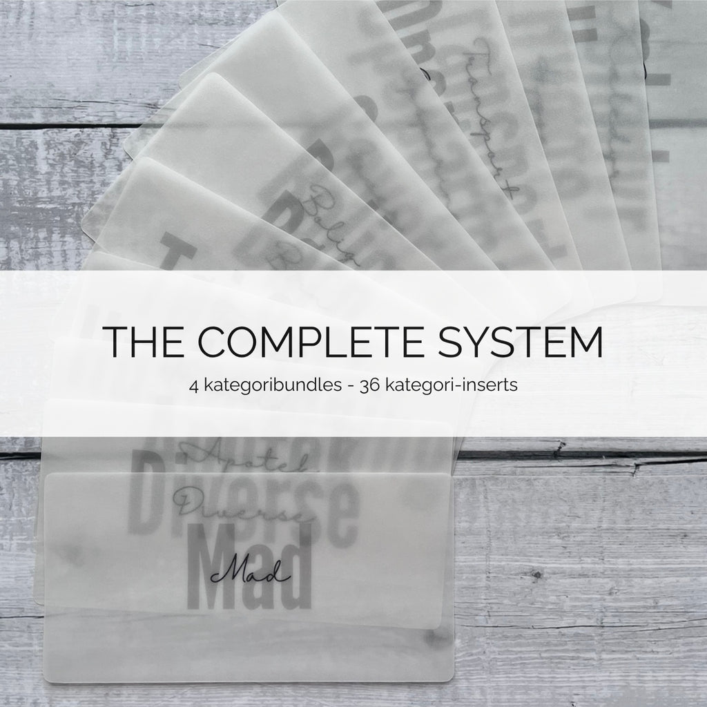 The Complete System — Calm Kategori-inserts
